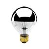 Bulbrite Incandescent G25 Medium Screw Base (E26) Light Bulb, 40 Watt, Half Chrome