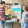 Digital Fridge Thermometer, Waterproof Refrigerator Alarm Thermometer with Hook, °C/°F Convertible, 2 PCS