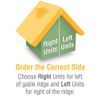 Terracotta Left Klober New Uni-Click Single Dry Verge Unit