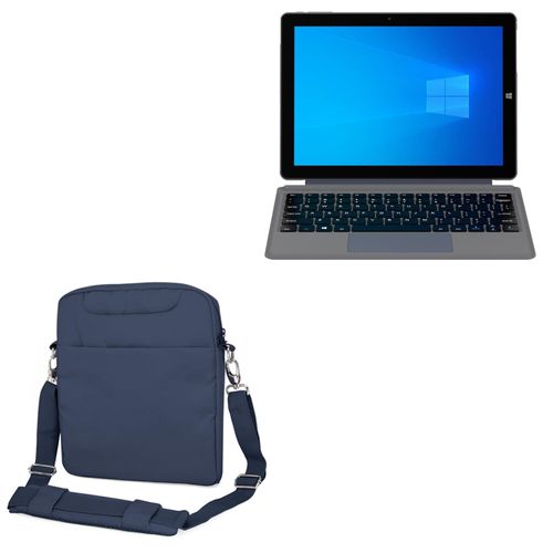 BoxWave Case Compatible with Alldocube iWork 20 Pro - Encompass Urban Bag, Over Shoulder Messenger Straps Handle Bag Pockets - Navy