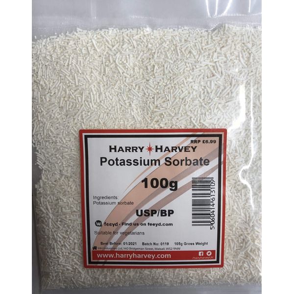 Potassium Sorbate 100g for Wine Making, Baking Preservative E202