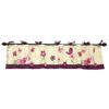 NoJo Watch Me Grow Window Valance, Plum/Pink