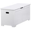 39.4'' Large Toy Box Storage Organizer Cabinet Bed End Bench with Safty Hinge