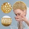 AEVBSOY 3 Pcs Mesh Hair Net Crocheted Thick Short Hair Net Cap Crochet Beanie Soft Rayon Knit Snood Hat Sleeping Women Hairnet Snoods Cover Ornament for Women Hair Accessories Sleeping Hairnet Black