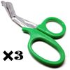 3× EMT Utility Green Scissors 7.25" Paramedic First Aid Universal Shears Tools