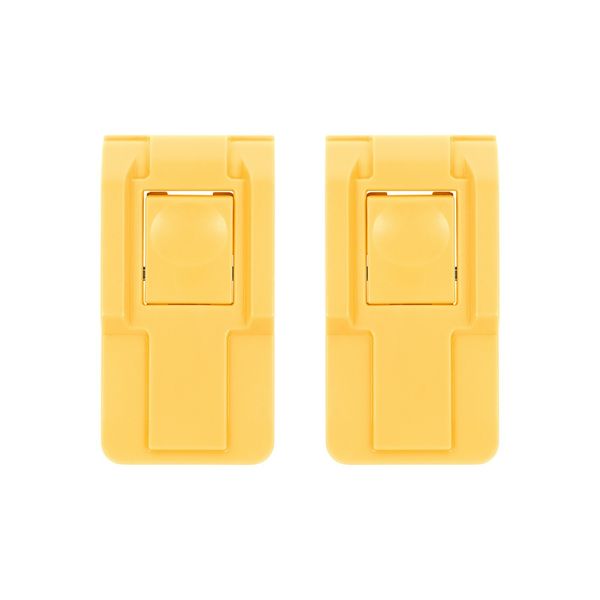 2 Pelican Yellow air case push button replacement latches. (1535, 1615, etc.)