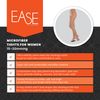 Ease Microfiber Tights 15-20mmHg Medical Compression, Navy, Medium Long