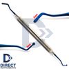 4Pcs Composite Filling Tools Restorative Beavertail Burnisher Titanium Blue Tips