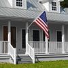 5ft Wooden Flag Pole Kit Light Wood Flag Pole & Bracket Kit PREMIUM QUALITY