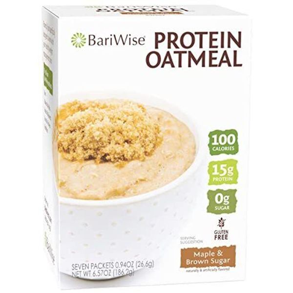 BariWise Protein Oatmeal Maple & Brown Sugar - 6g Net Carbs 100 Calories 1g F...