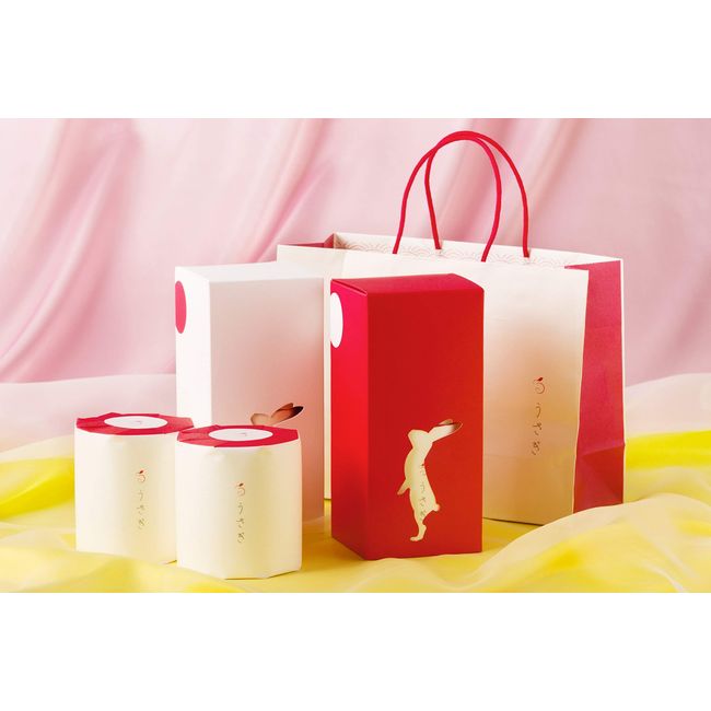 Rabbit 4 Rolls of Red and White Gift Box, Famous Celebrities Acclaimed Luxury Toilet Paper [Hospitality Gift Award Winner] Household Celebration Souvenir