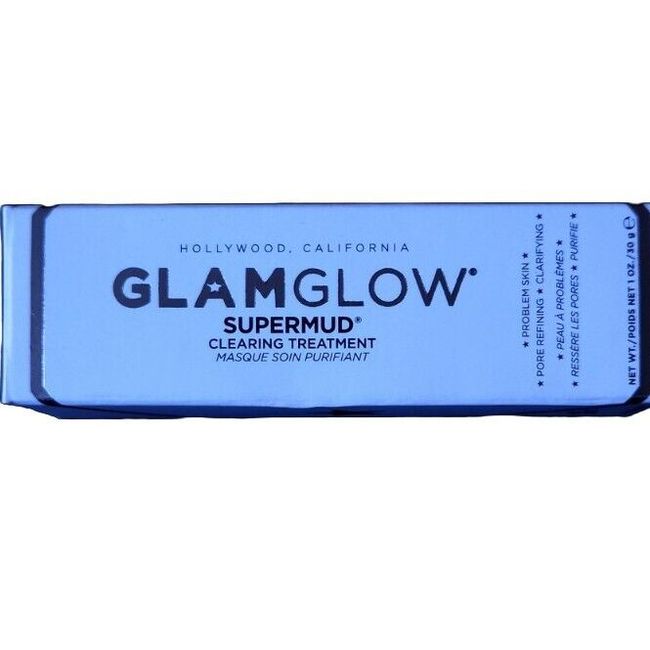 Glamglow Supermud Instant Clearing Treatment Charcoal Mud Mask 30g 1oz ~NIB