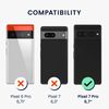 kwmobile Case Compatible with Google Pixel 7 Pro - Protective Cork Cover - Navigational Compass Dark Brown/Light Brown