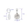 2PC Sterling Silver Glue on Flat Pad Pendant Bail, Bright Silver