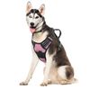 Adjustable No Pull Reflective Dog Pet Harness Breathable Mesh with Handle Pink