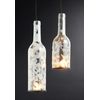 VBS Glass Lantern Bottle Height 22 cm with Hanging Chain