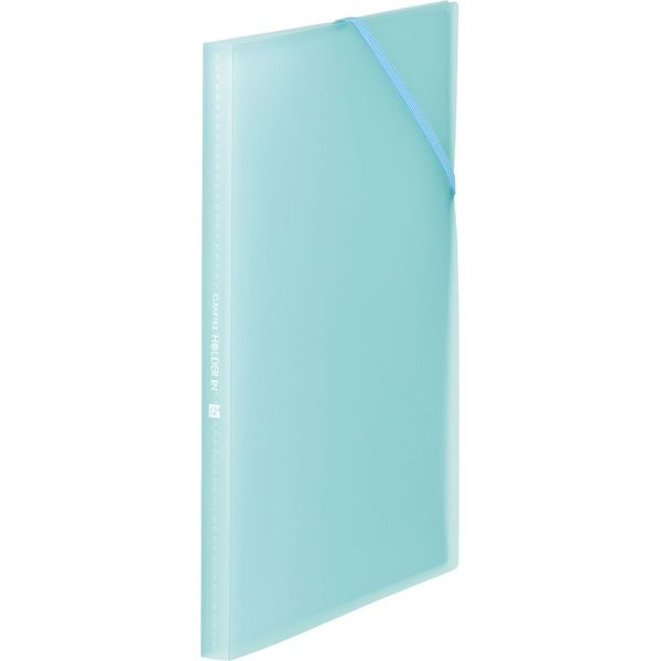 Kingjim 6171-3T Clear File HOLDER IN, A4, 12 Pockets, Light Blue