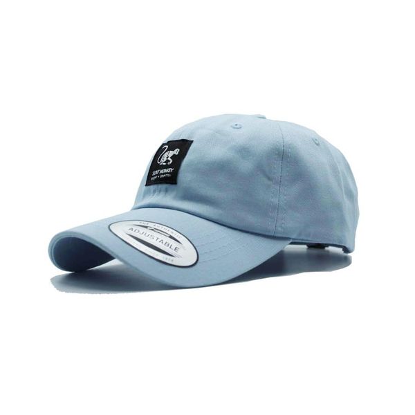 Surf Monkey Baseball Cap Classic Dad Cap Unstructured Cotton, blue, One size