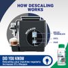 Caffenu | Descaler Liquid Delonghi 400 ml | Part of the Delonghi descaler set | Part of your barista accessories set | 2 applications