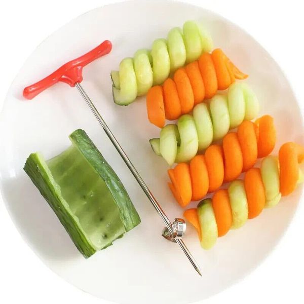 1 pc Handheld Spiral Vegetable Slicer