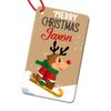 Personalised Any Name Rectangle Christmas Bauble Tree Decoration Gift Present 132