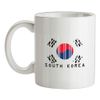 South Korea Barcode Style Flag - 10oz - Ceramic Mug for Coffee/Tea