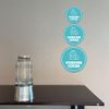 Circle Plus Hydration Station Wall or Door Sign | Easy Installation | Business & Studio Signage - Medium