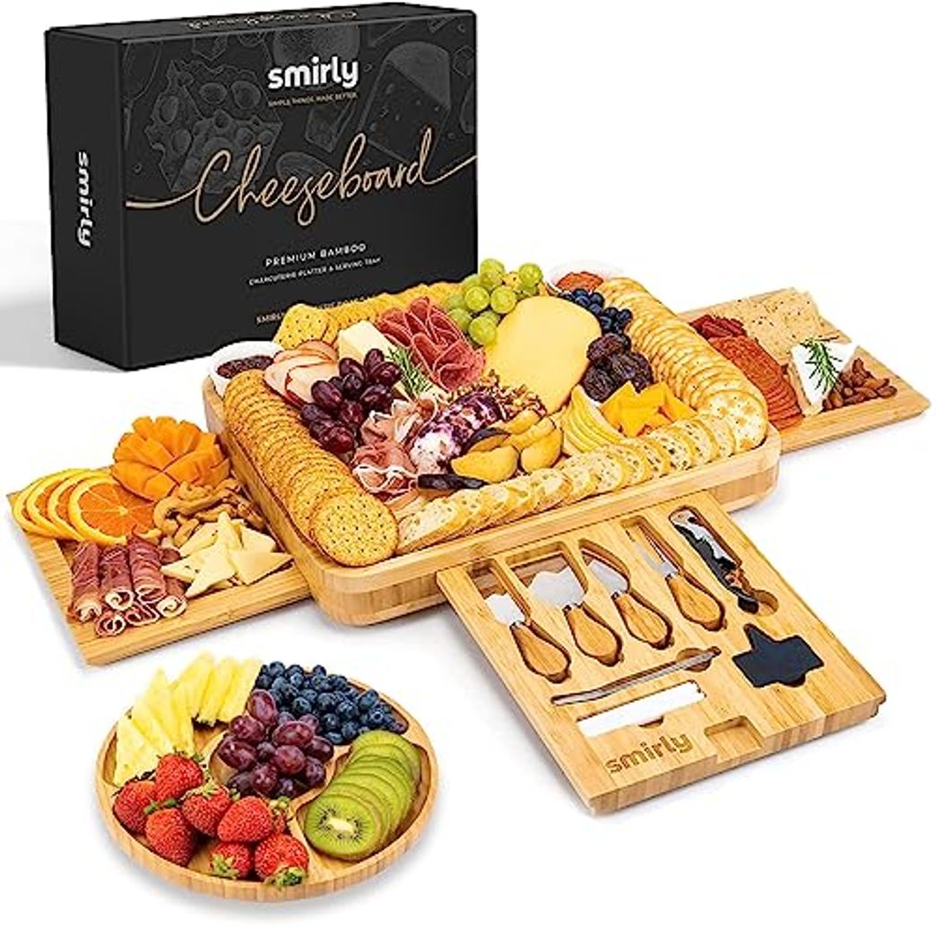 Expandable Cutting Board Bamboo Cheese Board With Handle Serving Board For  Breakfast And Fruits - Buy Expandable Cutting Board Bamboo Cheese Board  With Handle Serving Board For Breakfast And Fruits Product on