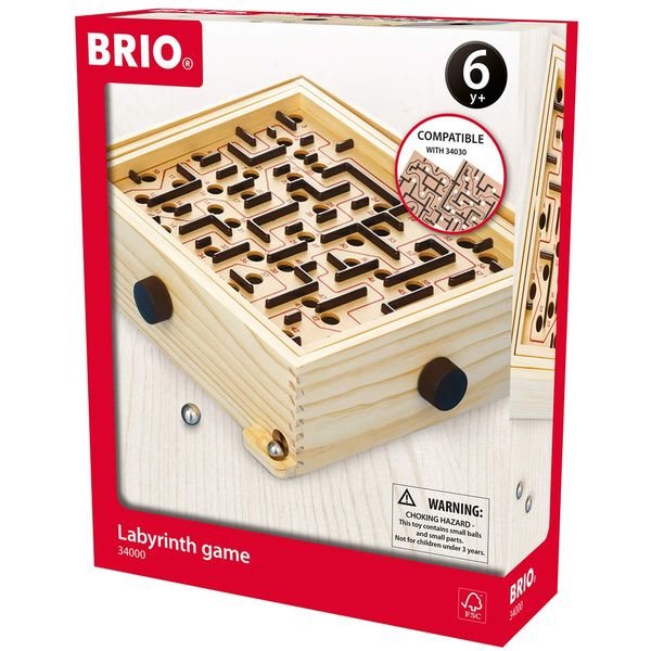 BRIO 34000 Labyrinth Game | A Classic Favorite for Kids Age 6 and Up with Over 3 Million Sold