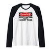 Danger Electrician with a short fuse Raglan Baseball Tee