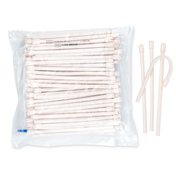 Practicon 708210 WHI Saliva Ejectors, White (Pack of 100)