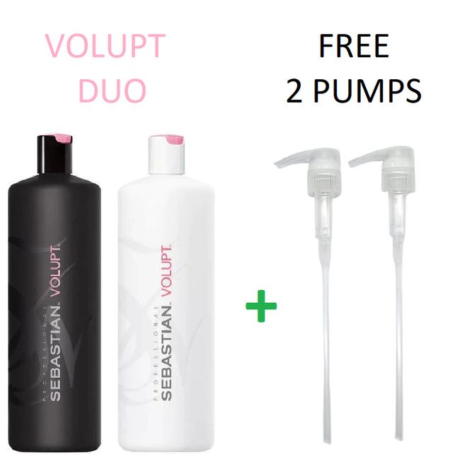 Sebastian Volupt Shampoo & Conditioner Duo 33.8 Oz + 2 Free Pumps