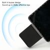 Credit Card Reader, 125Khz Portable Smart Card Reader Square Card Reader Credit Card Reader Mobile Phone Card Reader Smart Card Reader (Black)