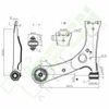 Front Lower Control Arm And Ball Joints For 2003-2011 2012 2013 Toyota Corolla