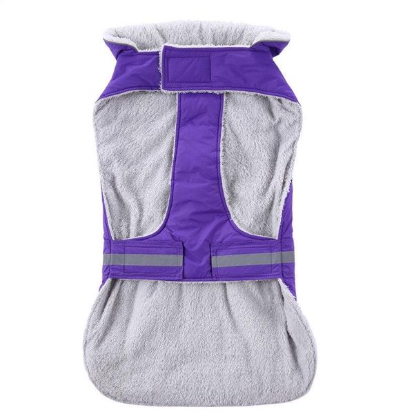 Night Glow Pet Winter Coat - Purple / S