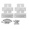 Solar Panel Z Mounting Brackets, Aluminium Construction with Hardware, Set of 4