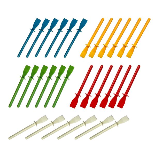 Lependor Glue Spreaders, Colored Plastic Glue Smear Sticks Applicator Glue Spreaders DIY Art Leather Craft Tool, Easy Clean Glue Spreaders Polypropylene Plastic - Pack of 30