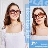 JM 3 Pack Oversized Square Reading Glasses for women men, Blue Light Blocking Computer Readers +2.5