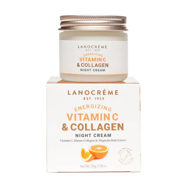 Lanocreme Energizing Vitamin C & Collagen Night Cream