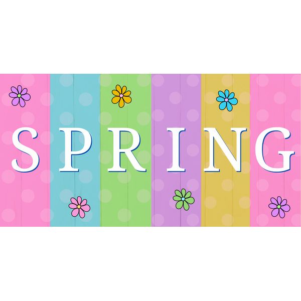 Spring Daisies Wreath Attachment, Sign or Door Hanger
