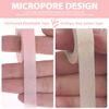 6 Rolls Pink Eyelash Tape Adhesive Lash Extension Tape Micropore Tape for Eyelash Extension Breathable Micropore Fabric Tape Lash Extensions Supplies (Pink)…