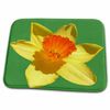 Dish Drying Mat - Large Bright and Showy Spring Daffodil Vector Art On Green Vector Art - Daffodil
