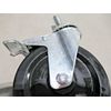 4 Pack Colson 4.75" x 1.5" Rubber Wheel Casters W Stopper *NEW*