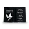 David Fischhoff Graveside Memorial Black Book with Dove - Husband