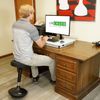 Small Standing Desk Converter for Laptops Desktop adjustable height stand riser