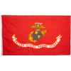 Valley Forge, US Marine Corps Flag, Nylon, 3'x5', 100% Made in USA, Canvas Header, Heavy-Duty Brass Grommets
