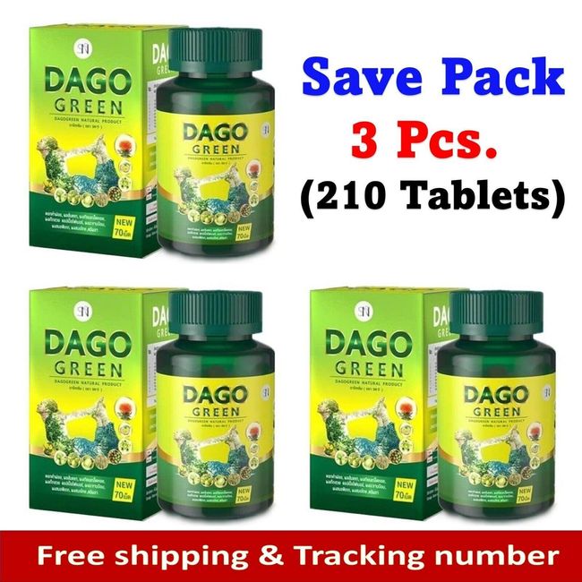 3x Dago Green Herbal Detox Diet Reduce Belly Fat Increase Absorption Digestion