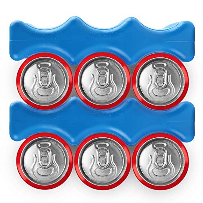 4-Pack Ice Packs for Coolers, Breastmilk Bottle Storage, Lunch Box,  Insulated Bags, Contoured Freezer Packs, Long Lasting Reusable Cool Packs  for Canned Beer Soda, Camping Beach Picnic