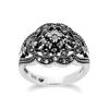 Gemondo Marcasite Ring, Sterling Silver Marcasite Cluster Ring