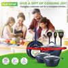 11 Pc Blue Diamond Nonstick Ceramic Cookware Set - Durable Pots and Pans with Co
